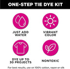Tulip One-Step Tie-Dye Kit Tiara, Party Activity, Permanent & Vibrant Fabric Dye - Image 4