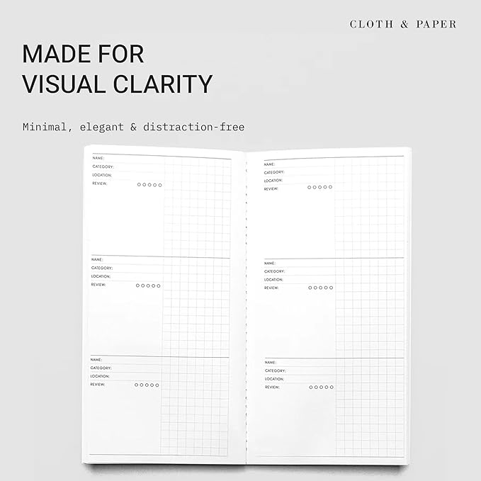 Cloth & Paper Travel Notebook | Experience Journal Tracker – Walnut | A5 Slim - Image 2