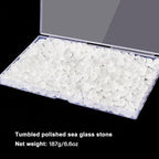 QEQEKAKA Sea Glass Stones for Crafts About 0.5LB Glass Pebbles Gemstones Bulk - Image 5