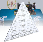 Fayelume 60 Degree Triangle Ruler, Acrylic Triangle Quilting Ruler, High - Image 3