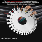 2 Pcs Stainless Steel Thickness Gauges Wire Gauge Measuring Tool | - Image 2