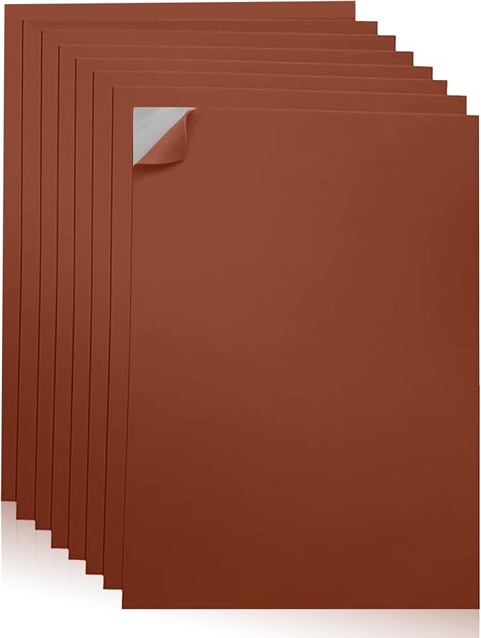 Self-Adhesive EVA Foam Sheets for Crafts – 2mm Thickness 8 Brown Sheets by Unknown