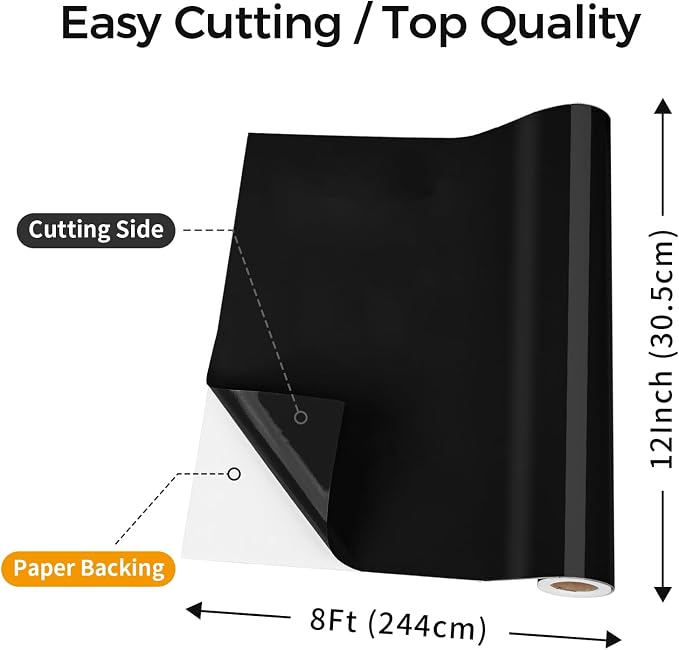 IModeur Glossy Black Permanent Vinyl - Image 2