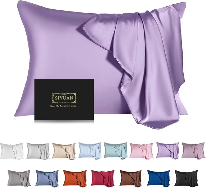 Mulberry Silk Pillowcase for Hair and Skin, Cooling Silk Pillow Case by SIYUAN