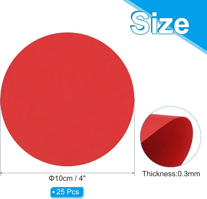 PATIKIL 4inch Circle Card Stock - Image 2