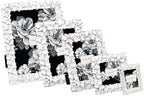 Laura Ashley 5x7 White & Silver Flower Textured Hand-Crafted Resin Picture - Image 5