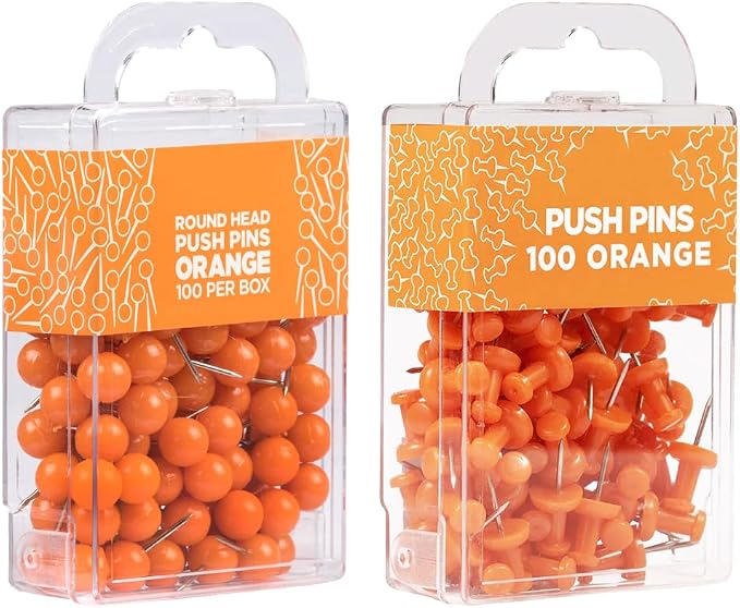 JAM PAPER Colorful Push Pins - Image 2