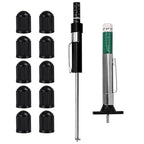NQEUEPN Brake Pad Thickness Gauge Set, Tire Tread Depth Gauge & Valve Stem Caps by NQEUEPN