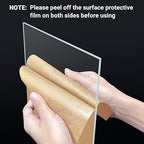 2 Pieces 6” x 12” Clear Acrylic Sheet Plexiglass - Image 4