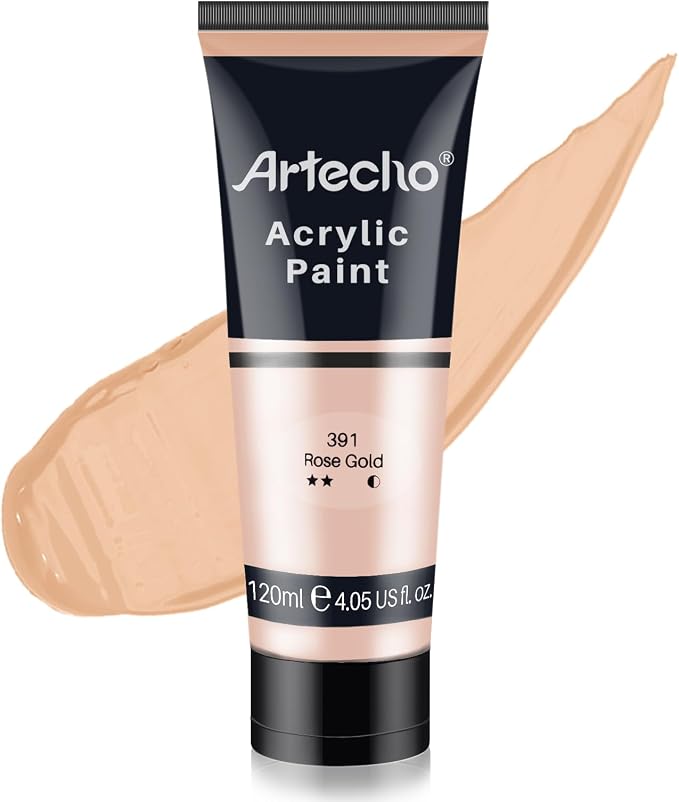 Artecho Acrylic Paint, Rose Gold Paint Tubes, Art Craft Paints by Artecho