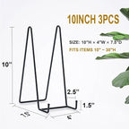 Hoewina Plate Stands for Display, 3 Pack 10 Inch Plate Holder Display Stands - Image 2