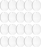 4Inch Round Acrylic Blanks Ornament 20Pcs Clear Acrylic Disc Circle | by Senbota