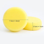 WAFJAMF 4 Pcs Round Painting Sponge 2.96 Inch Craft Clay Yellow | Pottery - Image 2