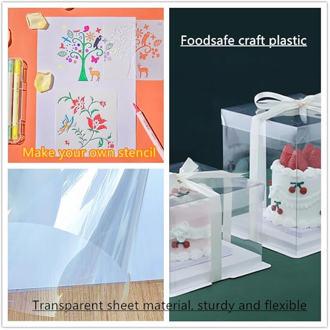 Clear Blank Stencil Sheet for Cuting. 8 Pack 12" x 24" 7.5mil/0.19mm Thick .Gift - Image 6