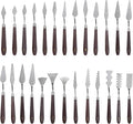 27 Pcs Palette Knife Set Stainless Steel Painting Knife Set Wood Handle Palette by Unknown