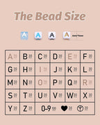 DoDoBeads 1270 Pcs Black Letter Beads Kit, Square Acrylic Alphabet Beads - Image 2