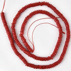 185pcs 4x2mm Red Coral Heishi Disc Rondelle Spacer Natural Stone Semi Precious - Image 5