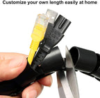 uxcell 10mm Flexible Spiral Cable Wrap Wire Cord Wraps Computer Manage Cord 9M - Image 2
