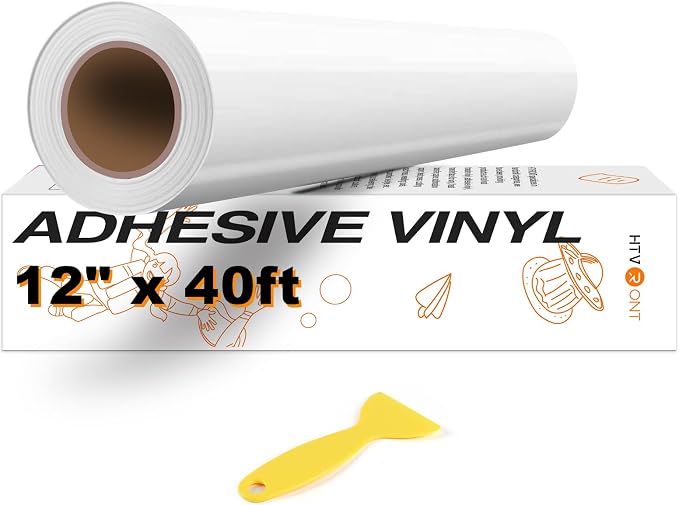 HTVRONT White Permanent Vinyl, Silhouette, Cameo Cutters, Scrapbooking by HTVRONT