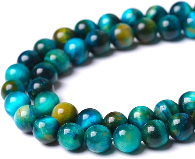 10mm 38pcs Natural Blue Tiger Eye Stone Beads Round Loose Beads - Image 4