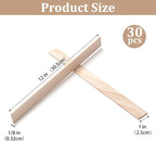 Wooden Dowels for Crafts, Wood Trim Wood Strips Slats for Wall 1/8" × 1" × 12" - Image 3