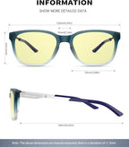 ANYLUV Blue Light Glasses for Men, Lightweight Computer Gaming Glasses - Image 3