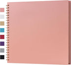 potricher 12 x 12 Inch DIY Scrapbook Album 40 Pages Hardcover Kraft Paper Scrap by potricher