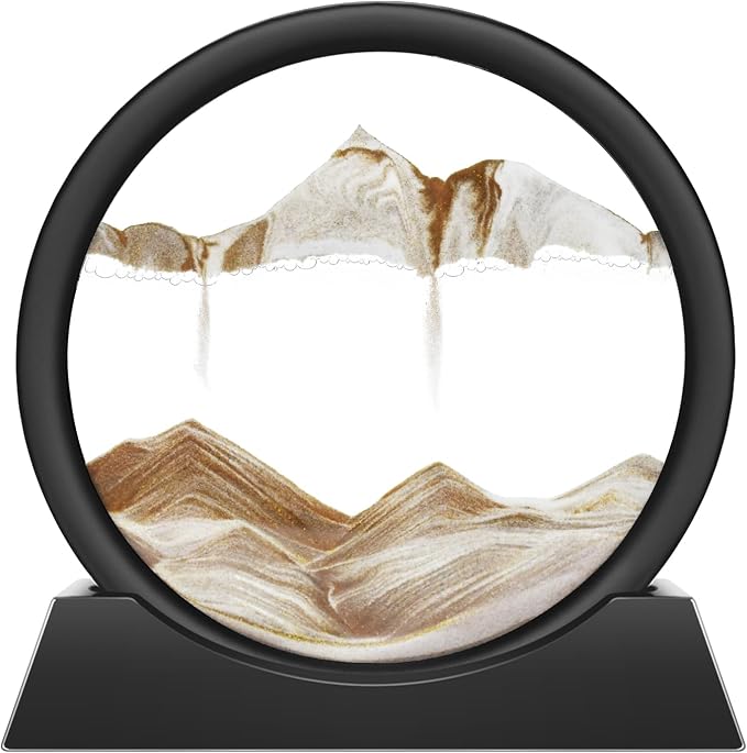 Wai Danie Moving Sand Art Picture Decor, 3D Deep Sea Sandscape Liquid Motion by WaiDanie