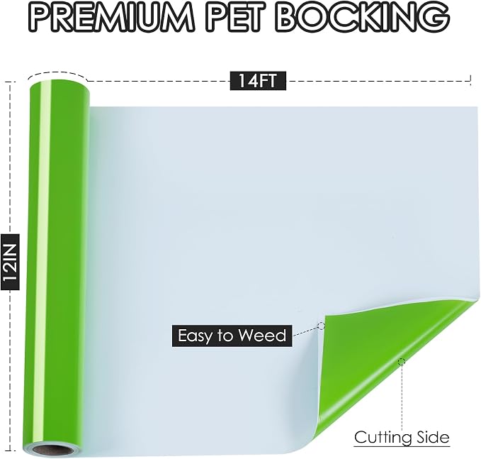 TORC Apple Green Permanent Vinyl 12" x 14 FT Glossy Green Adhesive Vinyl Roll - Image 2