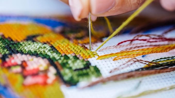 Aida Cloth 14 Count Cross Stitch Fabric, 19×28inch | 100%Cotton Uniform Neat - Image 6