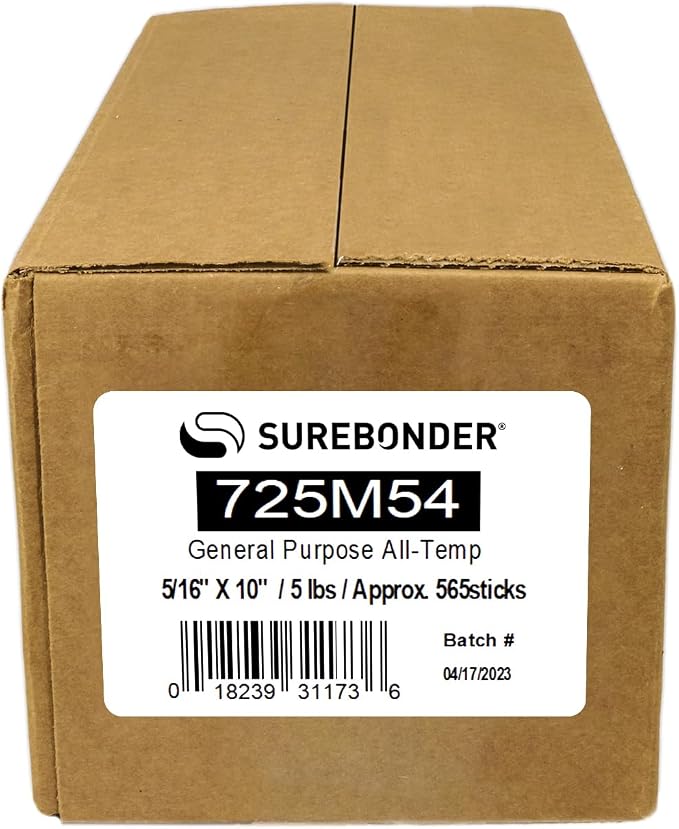 Surebonder Mini Size Clear Dual Temp Hot Glue Sticks – 5 lb Box, & All-Purpose - Image 2
