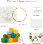 yesJRL Needle Felting Kits Beginners, Natural Landscape DIY Wool Needle Felting - Image 2