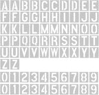 2 Pack - 2.5 Inch Letter Stencils Set, 72 Reusable Stencils by Vomulato