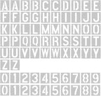 2 Pack - 6 Inch Letter Stencils Set, 72 Reusable Stencils by Vomulato