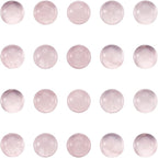 FASHEWELRY 100Pcs Natural Rose Quartz Cabochons Flat Back Gemstone Cabochons by FASHEWELRY