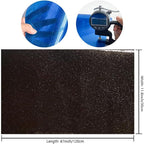 ONEART | Gray Transparent Glitter Vinyl Roll, 0.7 mm Solid Clear PVC Jelly - Image 4