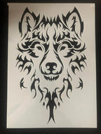 TIAMECH A4 Reusable Wild Wolf Stencil - Image 8