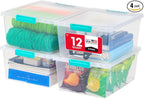 IRIS USA 12 Qt. Craft Storage Bins by IRISUSA