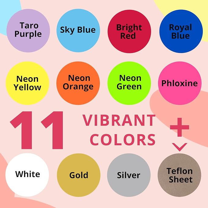 HTVRONT Neon Heat Transfer Vinyl - Image 2