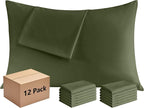 Pillowcases Queen 12 Pack, 20x30 Pillow Cases by Culve