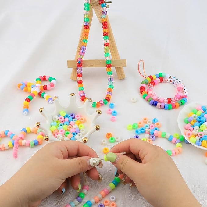 Pony 4000 Pcs Beads for Bracelets, Hair Braids & Jewelry Making - Image 4