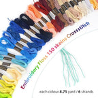 150 Color Skeins Rainbow Color Embroidery Floss，Cross Stitch Threads, Bracelet - Image 2