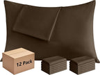 Pillowcases Standard 12 Pack, 20x26 Pillow Cases by Culve