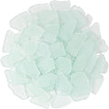 Keedolla Tumbled Sea Glass for Crafts - 40 OZ White Flat Frosted Seaglass by Keedolla