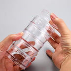Hipiwe 2 Packs 5 Slot Clear Plastic Round Storage Jars - Image 6