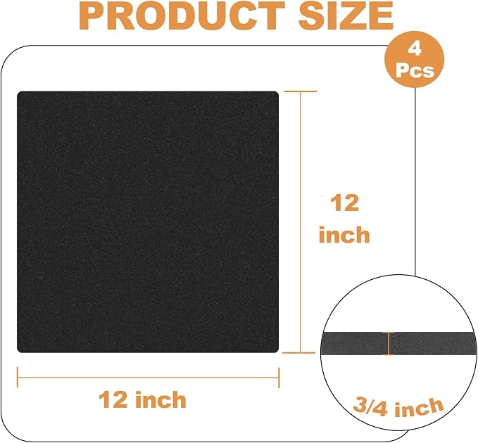 Storystore 4 Pcs 3/4" Thick Foam Padding Sheets - Image 2
