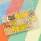 15 Color Glass Seed Tube Bugle Beads Bracelet Jewelry Making Kit, small - Image 3