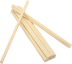 MECCANIXITY 10Pcs Wood Strips Slats, 5/32" x 3/8" x 8" Thin Wood Sticks Flat by MECCANIXITY