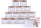 SHOWIN Thick Candle Jars for Making Candles 16 Pcs, 4 OZ Empty Jars by Showin