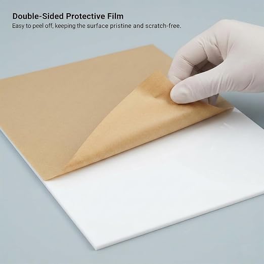 4 Pack 12×16 White Acrylic Sheets 1/8in Thick Plexiglass Sheet - Image 3